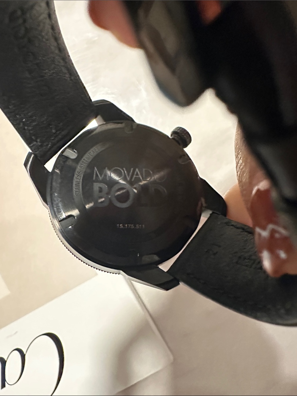 Movado Bold Men's Black and Silver-Tone Dial Watch🖤 - Picture 2 of 8